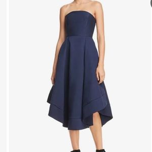 C/MEO Collective Blue strapless dress size small